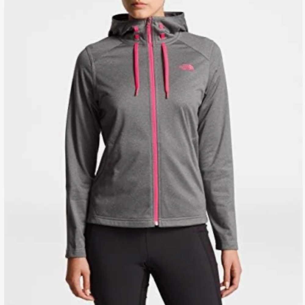 The North Face Tech Mezzaluna Hoodie Gray/Pink L